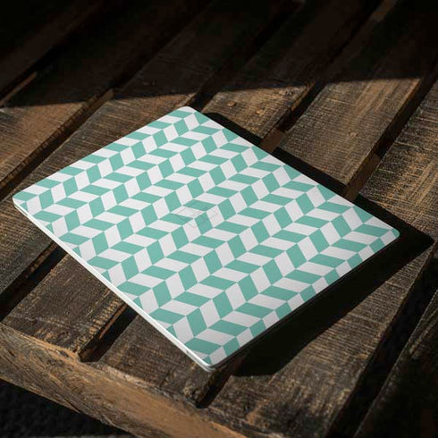 Blue White Chevron Surface Laptop 2 Skin